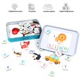 thumbnail image 3 of maytalsory Wooden Magnetic Letters and Numbers Toys Kids Fridge Magnets ABC Alphabet Word Flash Cards Spelling Counting Game Learning Toys, 3 of 6