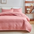 thumbnail image 2 of Dvruxg Double Sided Washed Quilted Bed Cover Set (3 Pcs) – Solid Color Comforter Cover with 2 Pillowcases (20x26 inch) – Soft, Breathable Polyester Bedding for All Seasons, 2 of 5