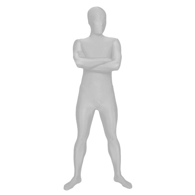AltSkin Full Body Spandex/Lycra Suit (XL, Silver)