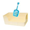 thumbnail image 3 of Milaget Rabbit Litter for Cage Bedpan Ferret Guinea Pig Potty Tray Corner Litter Pan White, 3 of 9