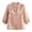 Pink, variant on Women's Elegant Chinese Style Retro Shirt, 3/4 Sleeve Mandarin Collar Knot Button Blouse, Solid Color Embroidered Elegant Top, Vintage Loose Fit Casual Tops for Women, Vintage Blouse for Women Beige