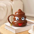 thumbnail image 1 of Chmadoxn Cups Funny Ceramic Cup Creatives Weird Poop Cup Weird Poop Coffee Cup Poopy coffee cup, 1 of 6