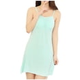 thumbnail image 1 of ShomPort Chemises de Nuit de Détente pour Femmes, Douces, Rembourrées, à Bretelles Spaghetti, Robe de Nuit d'Été Confortable, 1 of 4