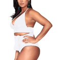 thumbnail image 2 of Pisexur Womens Plus Size Bikini High Waisted Swimsuits Two Piece Bathing Suits Tummy Control Swimwear, 2 of 5