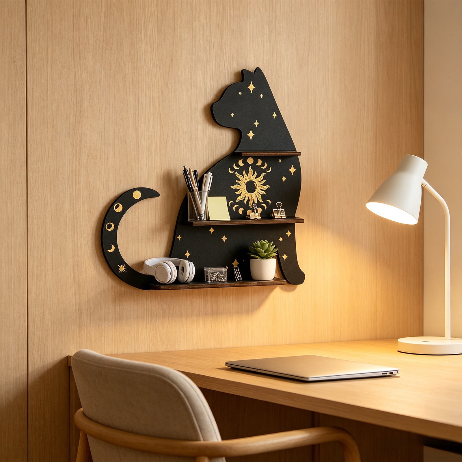 Float Ip Sentmoon Living Room Decor Corner Floating Shelves Wall Mounted Wooden ...