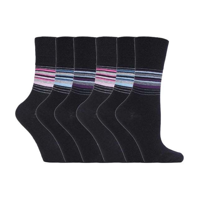 Gentle Grip - 6 Pairs Ladies Gentle Grip Non Elastic Socks