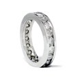thumbnail image 2 of Bague d'Éternité en Diamants Sertis en Rail 2 Ct en Or Blanc 14 K, 2 of 2