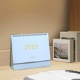 thumbnail image 4 of Meitianfacai 2025 Mini Desk Calendar Mini Standing Calendar 2025 Flip Calendar For Desk 2025 Standing Flip Desktop Calendar Desk Calendar Planner Office Calendar For Home, Light blue, 4 of 6