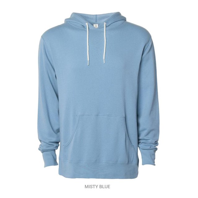 Independent Trading Co. Unisex Lightweight Hooded Sweatshirt, XS, Misty Blue
