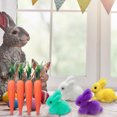 thumbnail image 4 of TIMIFIS Storage Rack, 2.95 Inch Easter Carrot Hanging Ornaments Artificial Easter Foam Glitter Carrots 10Pcs Easter Decorations for Home, 4 of 4
