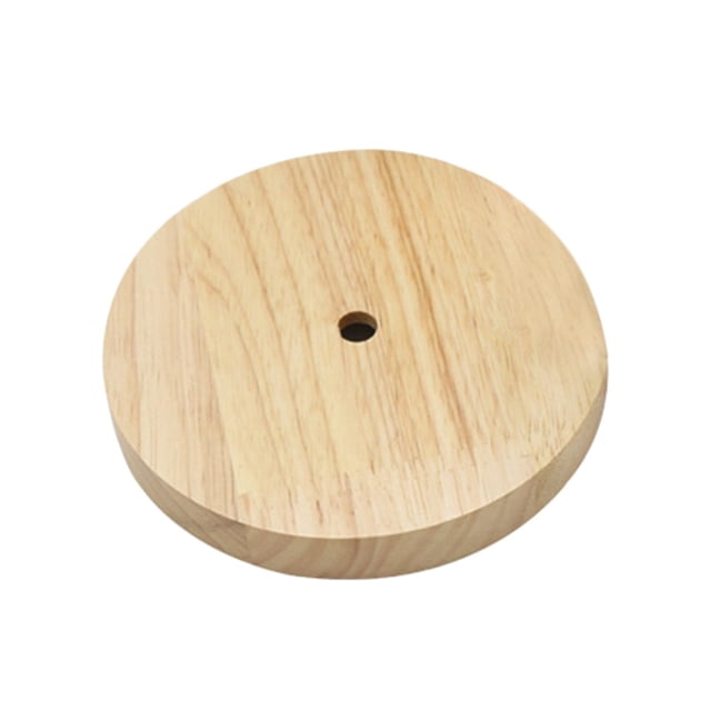 Wooden Table Lamp Base Holder Fittings Universal Ornament Modern Craft Simple Using Durable Replacement Parts for Bedroom Hotel DIY Party Desk C