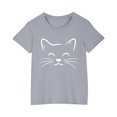 thumbnail image 2 of RXIRUCGD T-shirt Imprimé Halloween pour Enfants Garçons Filles Mode Mignon Col Rond Manches Courtes (Gris, Taille:9 Ans), 2 of 4