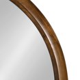 thumbnail image 3 of Kate and Laurel Pao Midcentury Modern Round Wood Wall Mirror, 28 Inch Diameter, Walnut, Decorative Circle Mirror with Warm Wood Finish for Robust Wall Decor, 3 of 8