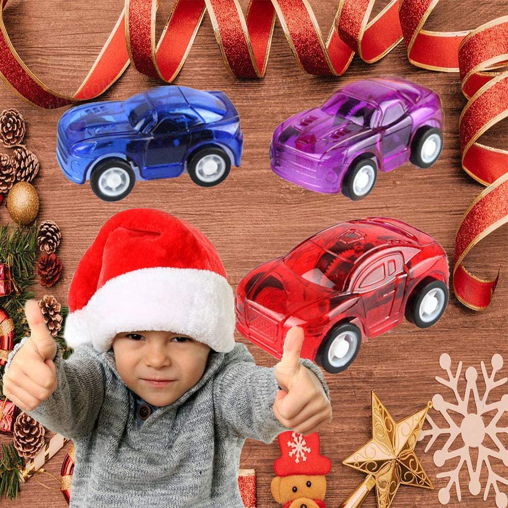 Lot De 12 Mini Voitures à Friction Pour Enfants - Jouet Coloré Pour Sacs De Fête, Anniversaire Et Cadeaux Surprise
