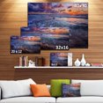 thumbnail image 3 of Cloudy Sky and Stormy Waves - Seashore Canvas Art Print, 3 of 4