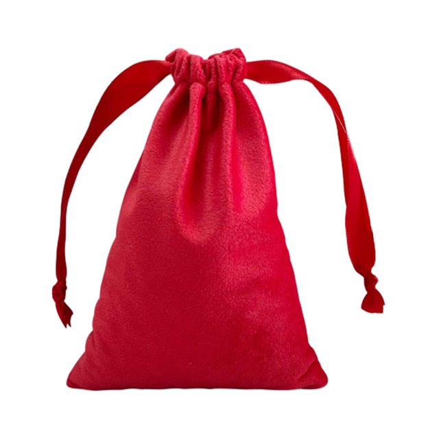 kurtrusly Sacs à Bijoux Super Doux Protection Délicate pour les Objets de Valeur Eco-friendly Rouge 1Set