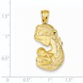 thumbnail image 2 of 14K Yellow Gold Solid Satin Polished Mother Holding Child Charm, 2 of 2