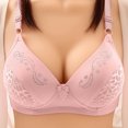 thumbnail image 2 of XZNGL Womans Embroidered Glossy Comfortable Breathable Bra Underwear No Rims, 2 of 9