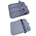 thumbnail image 1 of 1PC Spoon And Lid Rest Kitchen Spoon Holder Suction Cup Spoon Rest Silicone Utensil Rest With Drip Pad Non Slip Dangle Spoon Rest Household Kitchen Accessory Kitchen Utensils Rest For Cou Gray, 1 of 9