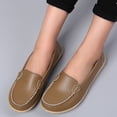 thumbnail image 3 of Dakaela Mocassins pour Femmes à Enfiler, Décontractés, Conduite, Travail, Plats, Bout Rond, Chaussures de Marche, Kaki, 7, 3 of 6