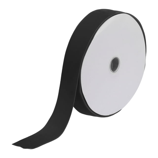 Unique Bargains Velvet Ribbon 1 1/2 Inch x 25 Yard Single Face Spool Silky DIY Crafts Gift Wrapping Bow Decoration Black