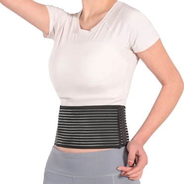 COREBAY Adjustable Unisex Umbilical Hernia Belt & Abdominal Support - Abdominal/Stomach Binders for Post-Surgery Recovery (Men & Women) & Infant Belly Support, L-XXL, 1 Count