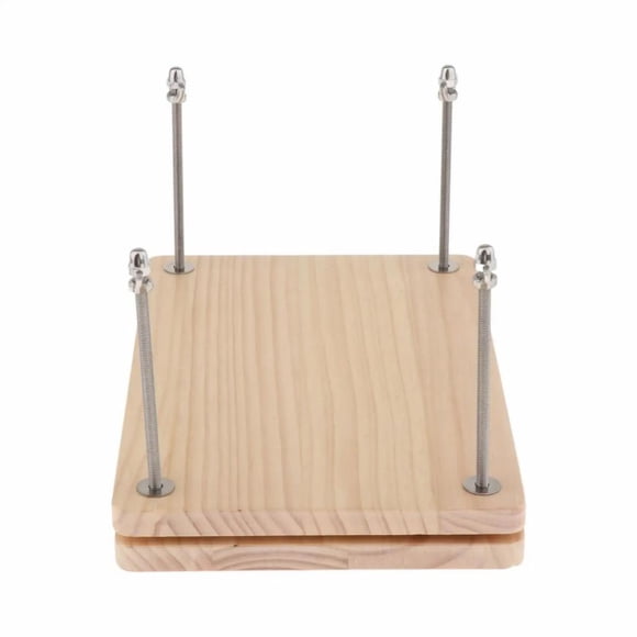 Langgg Durable Wireless Glue Binding Press Efficient Bamboo Wood Book Press Tool Office And Home Projects