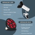 thumbnail image 3 of LifePro InfraGlow Red Light Therapy Lamp for Skin Health, Muscle, 3 of 8