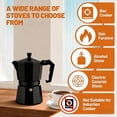 thumbnail image 1 of Italian Mocha Pot for Stovetop Espresso - Aluminum Octagonal Coffee Maker for Home Brewing, 1 of 3