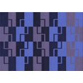 thumbnail image 1 of Ahgly Company Machine Washable Indoor Rectangle Transitional Midnight Blue Area Rugs, 5' x 8', 1 of 7