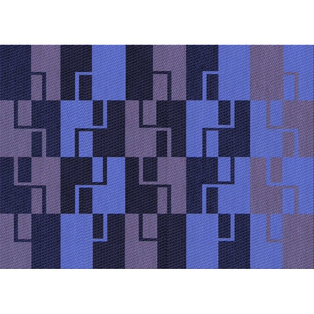 Ahgly Company Machine Washable Indoor Rectangle Transitional Midnight Blue Area Rugs, 5' x 8'