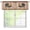 Style-2, variant on Rooster Rustic 3 Piece Kitchen Curtains Farm Watercolor Painting Sunflower and Chicken Pattern Printing Decoration Curtain Set 54x24 Inch, 3 Piece