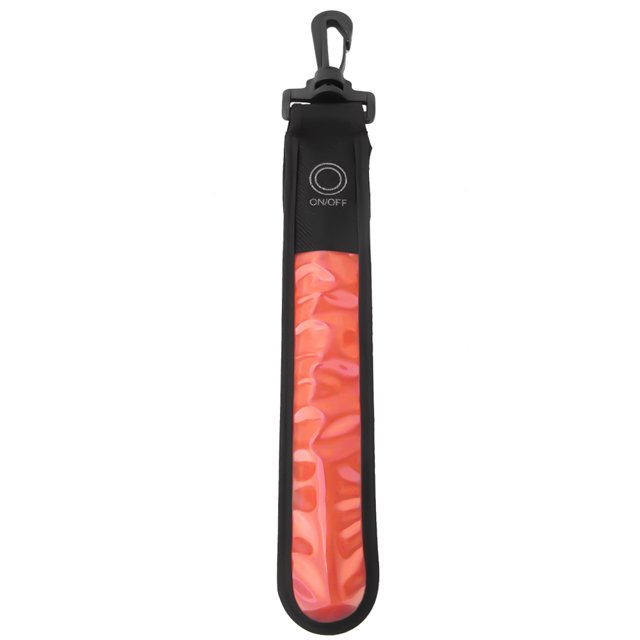 Sport de Plein Air Conduit Pendentif Bande Réfléchissante Accrocher avec Batterie pour la Course de Nuit Alpinismeorange Rouge