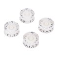 thumbnail image 1 of 4pcs Speed Volume Tone Control Knobs for Gibson Les Paul Guitar Replacement Electric Guitar Parts White, 1 of 7