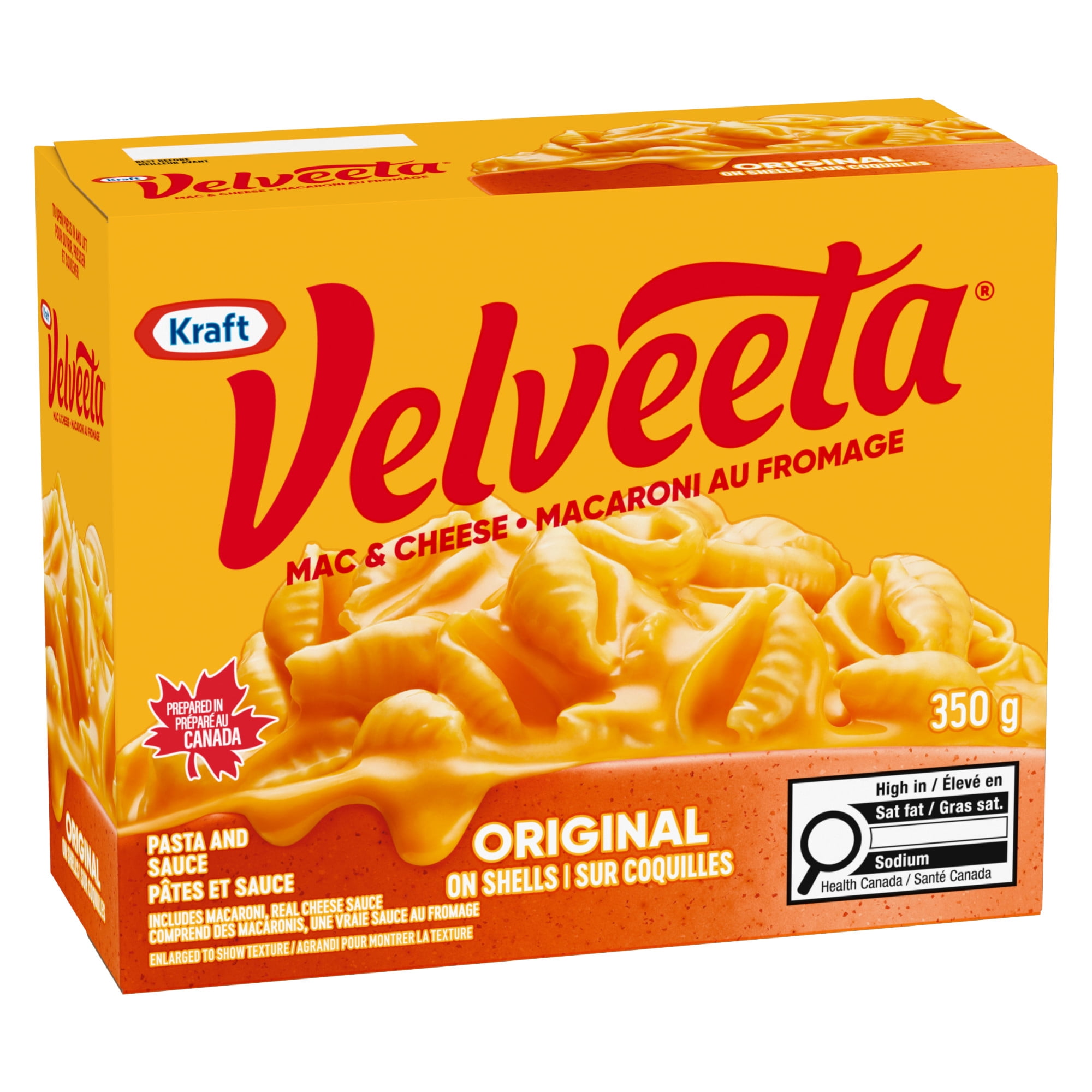 Macaroni Au Fromage Deluxe Velveeta Original Sur Coquillettes, Boîte