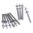 thumbnail image 4 of GUOOL 10 Pieces Drum Tight Screw Replacement Tension Rods Percussion Percussion Mounts 5mmx50mm, 4 of 9