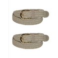 thumbnail image 2 of CTM®  Elastic Braided Stretch Belt (Pack of 2) (Women's), 2 of 3