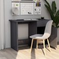 thumbnail image 1 of vidaXL Desk High Gloss Grey 100x50x76 cm Engineered Wood, 1 of 6