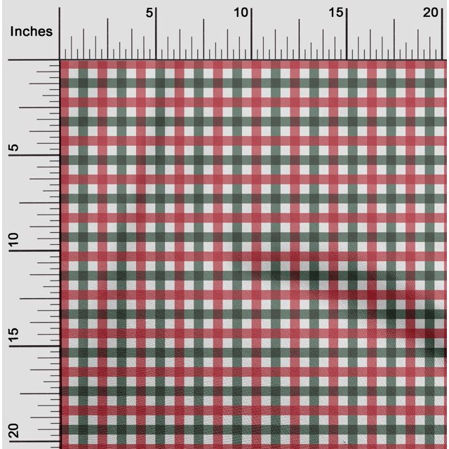 oneOone Polyester Lycra Fabric Gingham Check Fabric Prints By Yard 56 Inch Wide