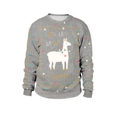 Ugly Christmas Sweater Men Christmas Clothing Casual Loose Tops Christmas Day Long Sleeve Round Neck Sweater