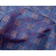 thumbnail image 4 of oneOone Silk Tabby Fabric Leaves & Geometric Block Print Fabric BTY 42 Inch Wide, 4 of 4