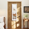 thumbnail image 3 of Topbuy Wall Mounted Jewelry Cabinet with Mirror and Storage Racks, White, 3 of 9
