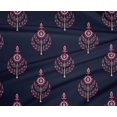 thumbnail image 4 of oneOone Polyester Lycra Fabric Leaves & Floral Block Printed Craft Fabric BTY 56 Inch Wide, 4 of 4