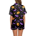 thumbnail image 3 of Kcodviy Pyjama Décontracté d'Halloween Imprimé pour Femmes Pyjama Court et Ensemble de Shorts Ensemble de Pyjama de Mariée pour Femmes Pyjama pour Ados Pyjama Court Ensemble de Pyjama pour Femmes à Manches Longues, 3 of 6