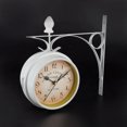 thumbnail image 3 of Retro Wall Clocks Double side Living Room Mute Metal Home Decoration, 3 of 10