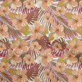 thumbnail image 1 of oneOone Tissu Flex Coton Rose Brun Foncé Floral Tropical Matériel de Robe Tissu Imprimé au Mètre 40 Pouces de Large, 1 of 4