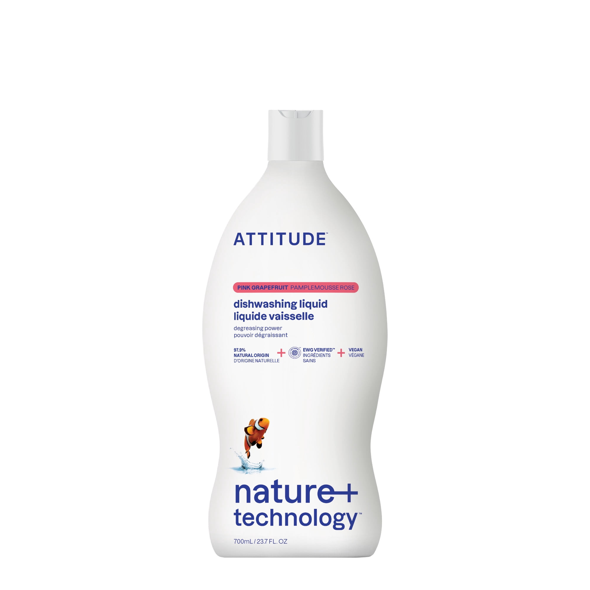 Attitude Dishwashing Liquid Pink Grapefruit 700ml