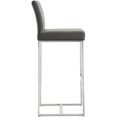 thumbnail image 4 of Tov Furniture Denmark Tabouret de Bar en Acier Inoxydable (Ensemble de 2), Gris, 4 of 9