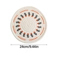 thumbnail image 1 of Linen Woven Thermal Insulation Table Mat 10 in x 10 in for Hot Bowls Pots Tea Cups, 1 of 5
