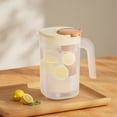 thumbnail image 1 of Fufafayo Large-Capacity Water Pitcher, 2200ML High-Temperature Jug, Refrigerator Beverage Bucket, Plastic Fruit Tea Pitcher for Summer Drinks Kitchen Dining Room, 1 of 6